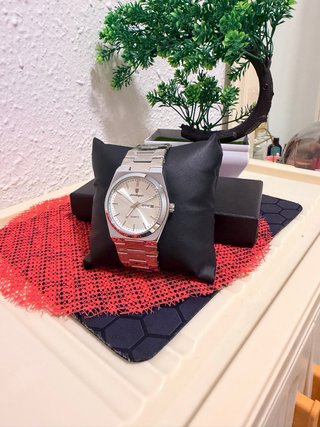 Reloj Hombre Plata y Blanco