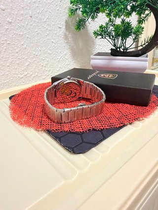 Reloj Hombre Plata y Blanco