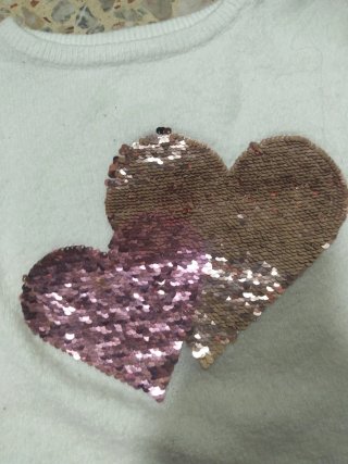 Sudadera Gersei Corazones Lentejuelas