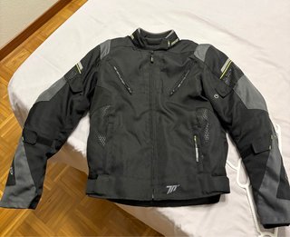 Chaqueta Moto Niño Negra y Gris