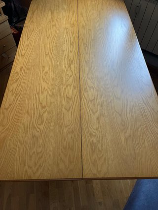Mesa de comedor extensible de madera