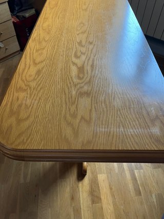 Mesa de comedor extensible de madera