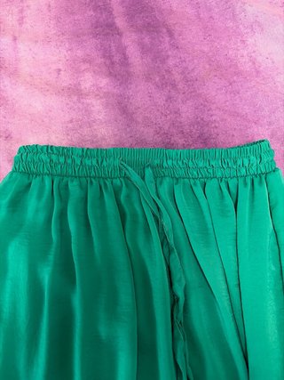 Falda larga verde