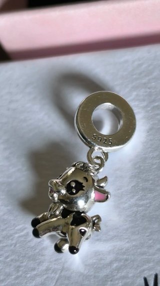 Precioso Charm para Pandora Vaca S925