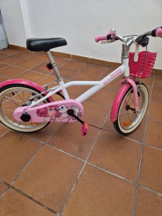 Bicicleta infantil B'TWIN rosa