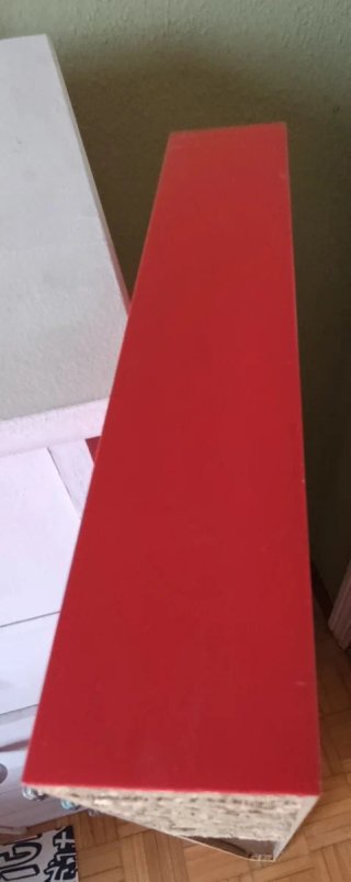 Estante Flotante IKEA LACK Rojo Con Soporte Oculto