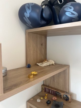 Estantería de Pared Zigzag Efecto Madera