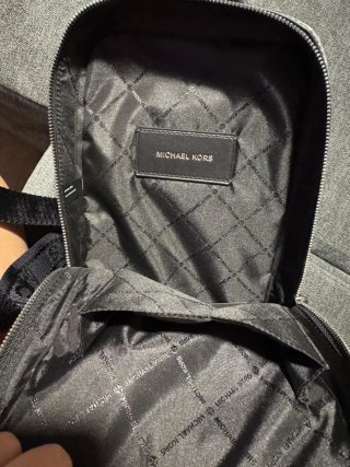 Bolso Michael Kors Hombre Negro/Gris