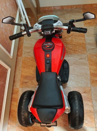 Moto Eléctrica Infantil Roja y Negra
