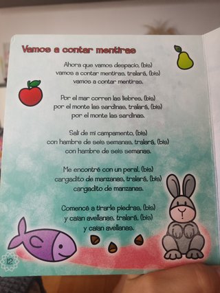 Libro infantil, Primer libro de canciones, con cd