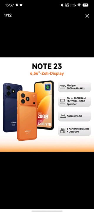 Ulefone Note 23 Smartphone