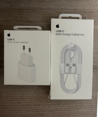 Cargador Apple 20W y Cable USB-C 60W