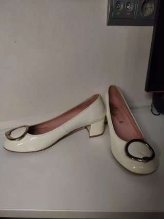 Bailarina PrettyBallerinas Blancos T 38.5 tacón 3c