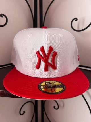 Gorra New Era NY - Blanca y Roja
