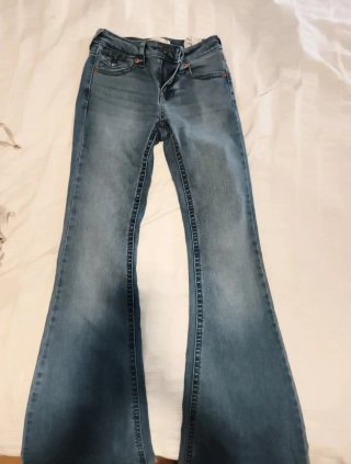 Pantalones campana tiro bajo