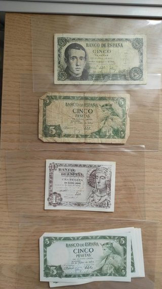 Lotto di Banconote Antiche di Peseta (Collezione)