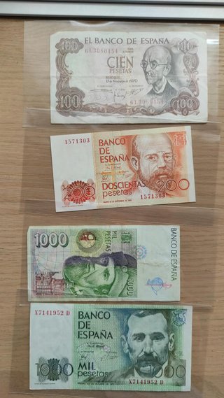 Lotto di Banconote Antiche di Peseta (Collezione)