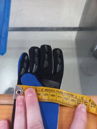 Guantes OMP KS-3 Azul y Blanco Talla 4 de niño