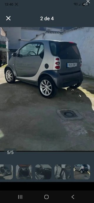 Smart Fortwo con motor averiado.