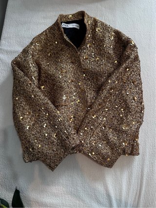 Chaqueta Zara lentejuelas