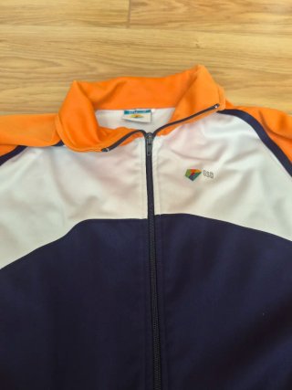 Chaqueta GSD chándal azul y naranja