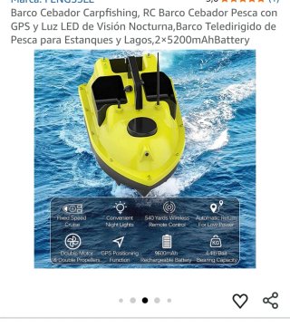 Barco cebador pesca GPS 400-500M