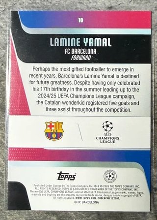 Lamine Yamal FC Barcelona Topps 2023