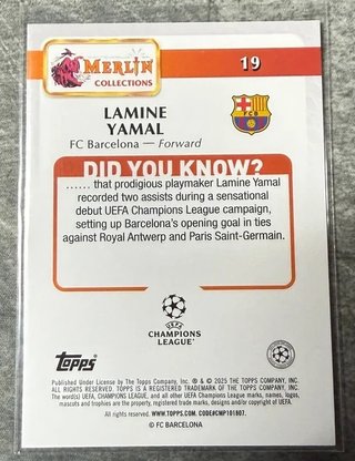 Lamine Yamal FC Barcelona Topps 2023