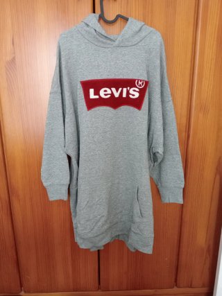 Vestido Sudadera Original Levi's Talla Única Gris