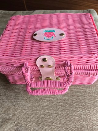 Cesta Picnic Juguete Niños Rosa