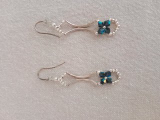 Pendientes Largos de Abalorios Artesanales