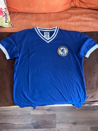 Camiseta Retro Chelsea Score Draw Azul