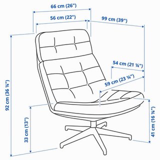 Sillón Havberg con Reposapiés Negro