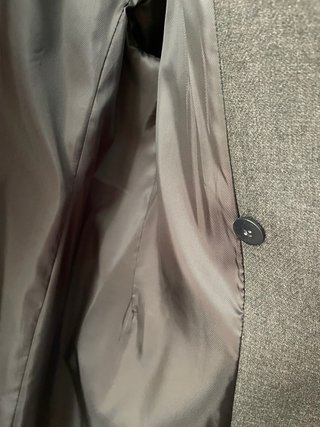 Abrigo de lana gris Mango