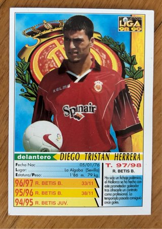 Lote de 5 Cromos de Diego Tristán