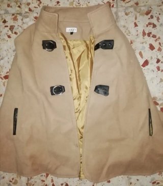 Chaleco mujer años 2000 marrón y dorado