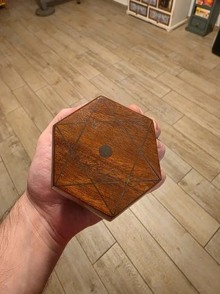 Casetta portaoggetti in legno etnico