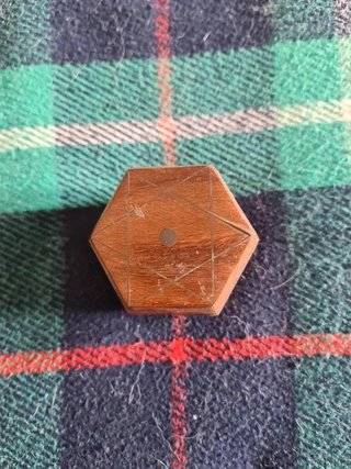 Casetta portaoggetti in legno etnico