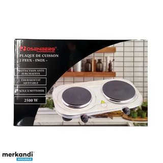 Placa de Cocina Rosenberg 2 Fuegos Inox