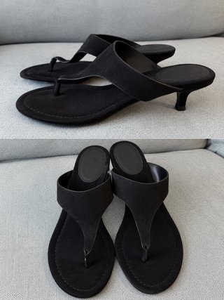 Sandalias de tacón negras H&M