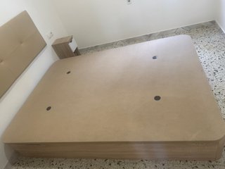 Canapé 135cm Madera Beige/Marrón