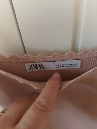 Top Zara Rosa
