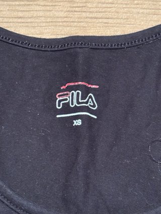 Top Fila Negro y Rosa Mujer Talla XS