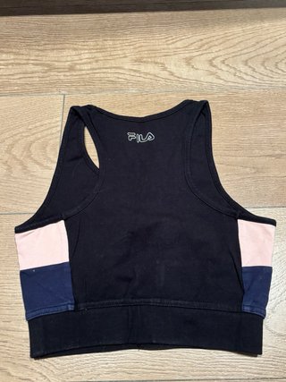 Top Fila Negro y Rosa Mujer Talla XS