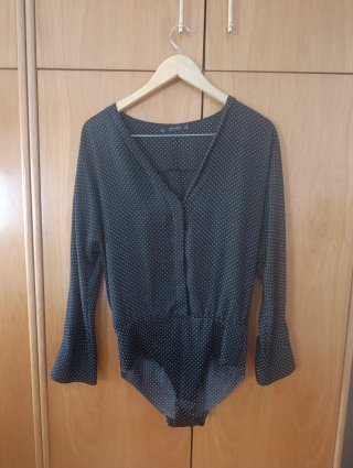 Body Zara lunares manga larga