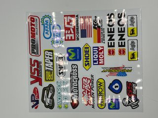 Lámina Pegatinas A4 Moto Racing