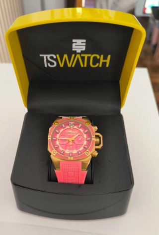 Reloj Technosport rosa degradado y dorado