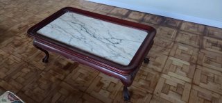 Mesa de Centro con Encimera de Mármol