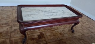 Mesa de Centro con Encimera de Mármol