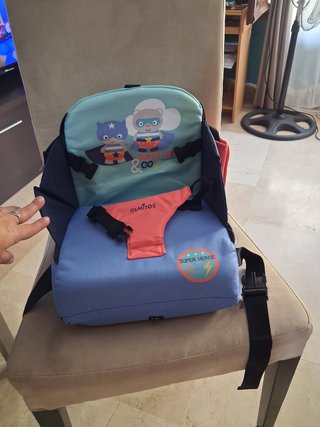 Trona Portátil Alzador Silla Bebé Super Hero